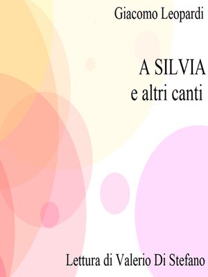 cover image of A Silvia e altri canti